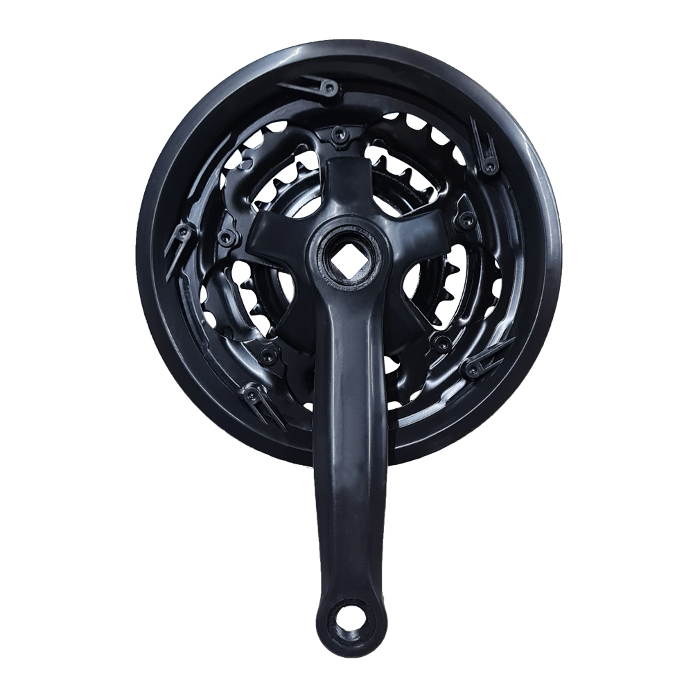 Plato y Palanca Triple 42/34/24 Dientes - 152 mm - Revestido Plastico - Especial Rod.20 - China