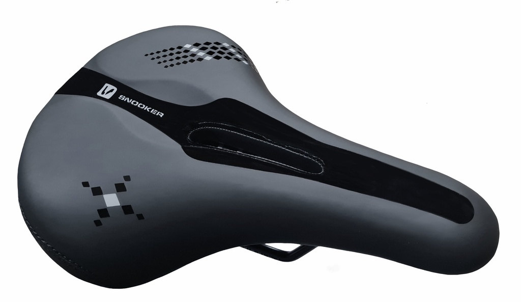Asiento Deportivo MTB Sport Fit Antiprostático Negro/Rojo - Modelo SNK828A-A2 - SNOOKER