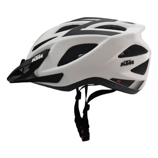 [18294-KTM] Casco Factory Line - 282Gr - 58/62 cm - 21-Ventila. Blanco Mate C/ Negro - KTM