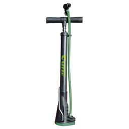 [6328] Inflador de Pie &quot;Tifon&quot; Valvula Presta/Schrader. Base Plegable. 145 Psi, Altura 49 cm. Presentacion en Blister - Cuni