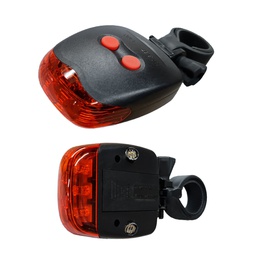 [17156B] Luz Trasera con 3 Led y 2 Laser - Waterproof - a Pila