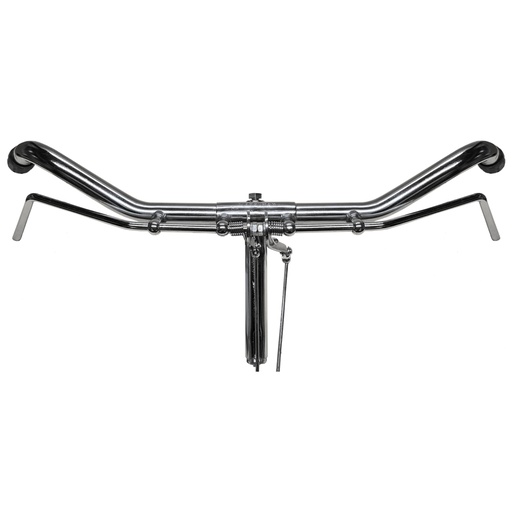 [11542] Manubrio Ingles para Bici Ballon Comp. C/Sist. Freno a Varilla Cromado 600 mm