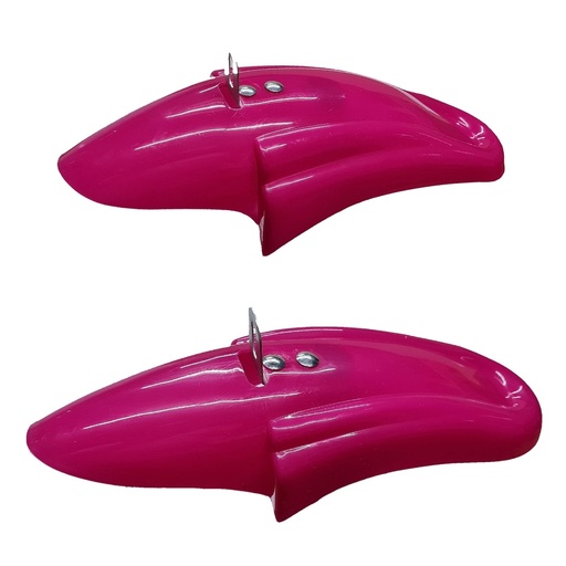 [17666] Guardabarro R12 Plastico Color Rosa - Par