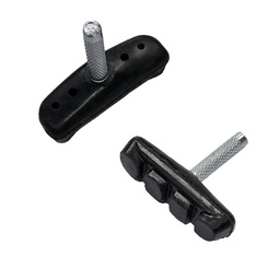 [12600] Par de Patines de Goma  P/ Freno Cantilever C/ Vastago