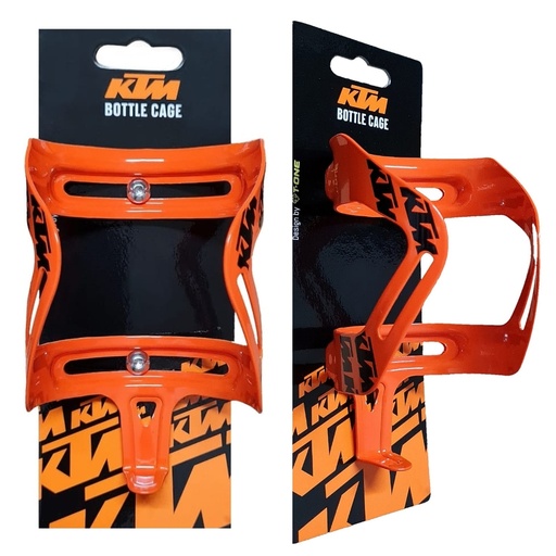 [18352-1KTM] Porta Caramañola de Aluminio - Naranja - 24Gr - Diseño Ergonomico - KTM