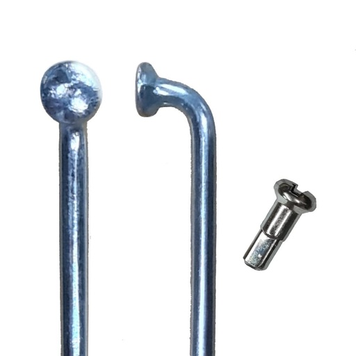 [13105P] Rayos 14 G 2 mm X 235 Zinc-X Gruesa C/Niples